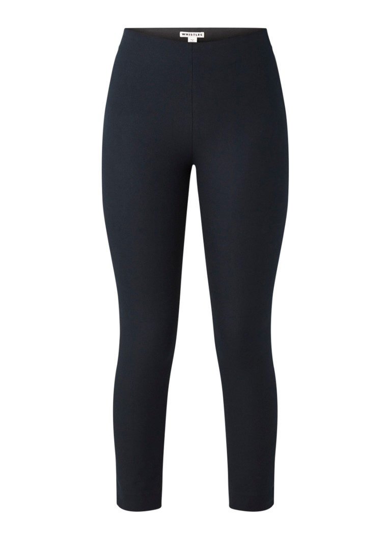 Pantaloni Whistles cu talie înaltă, croială mulată și elastic