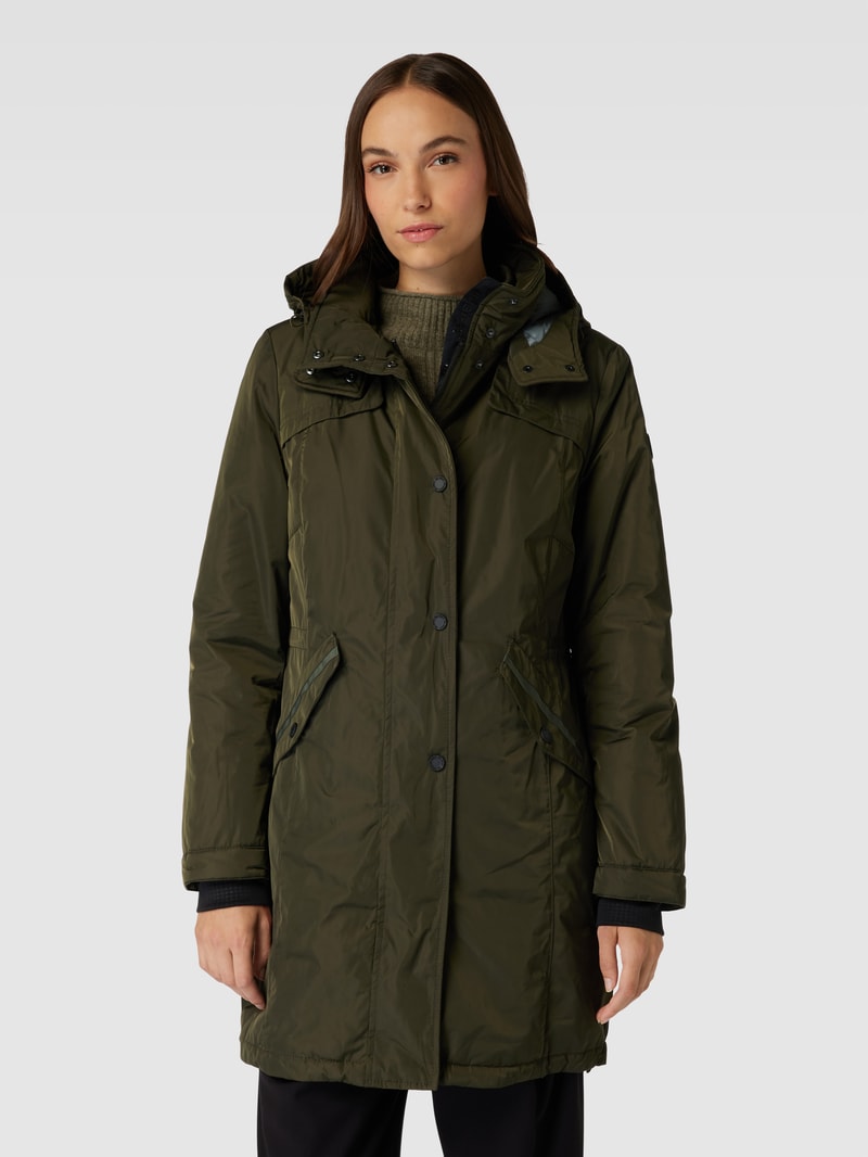 Jacke mit Kapuze in olivgrün