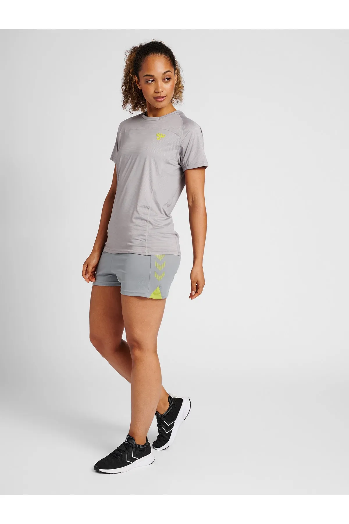hummel  Kurze Sporthose - Grau - Mittlerer Bund