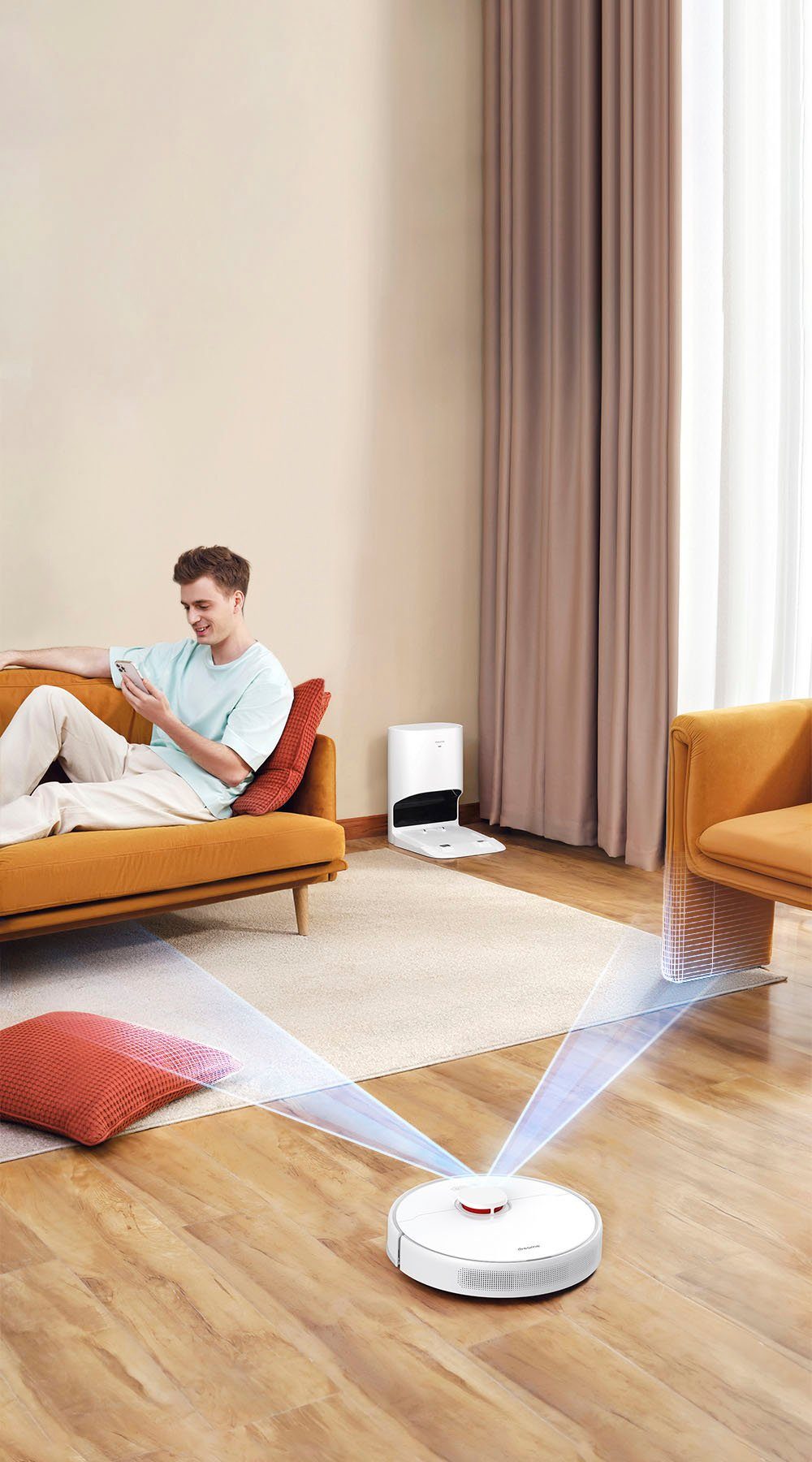 dreame Saugroboter Dreame D10 Plus;, 46 W, mit Wischfunktion und Absaugstation