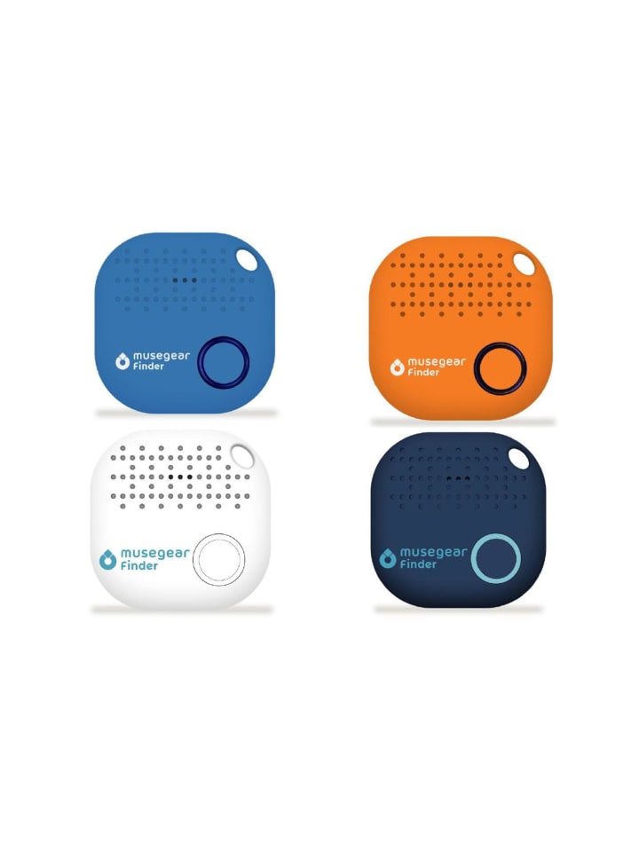 musegear musegear Schlüsselfinder mit Bluetooth App aus Deutschland - 4er Pack bunt günstig kaufen onesize