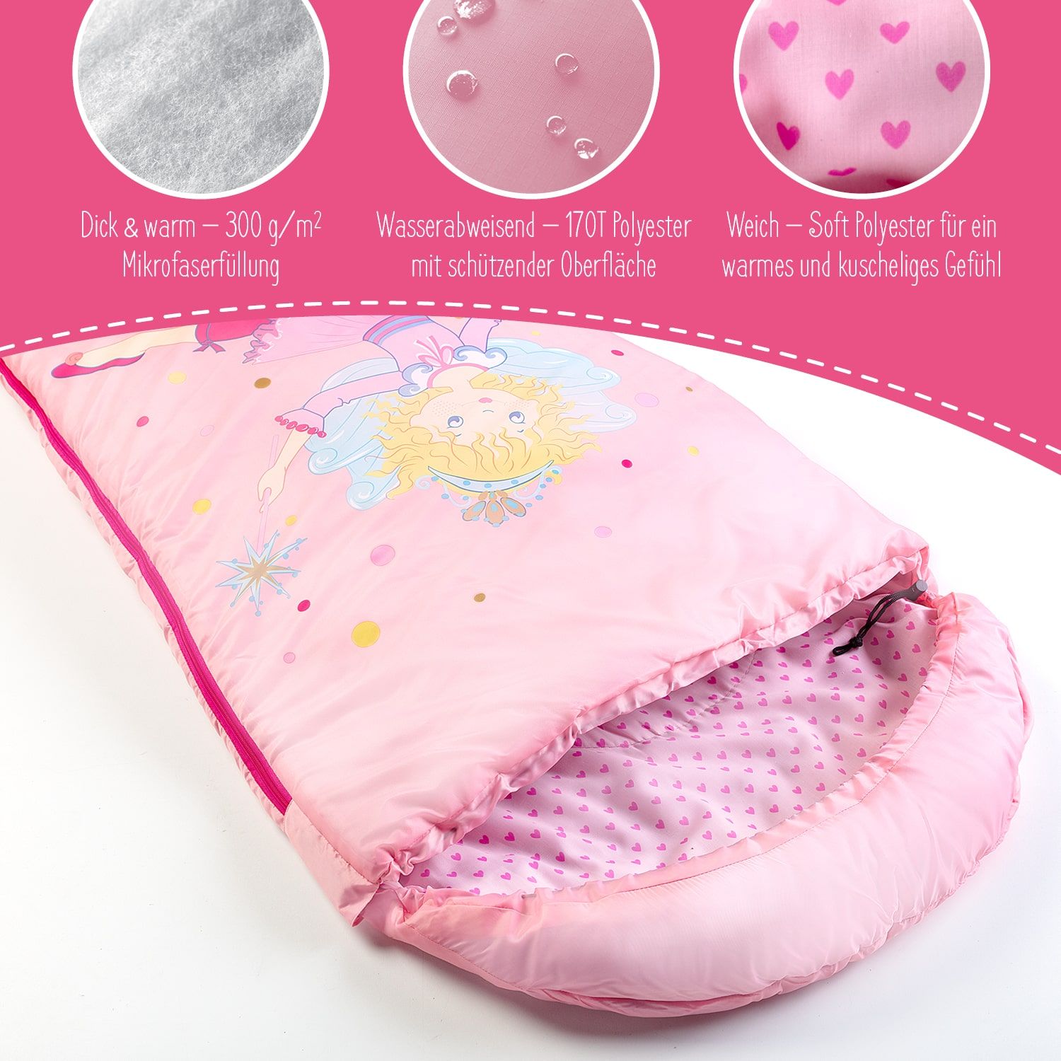 Skandika Lillifee Kinder Schlafsack