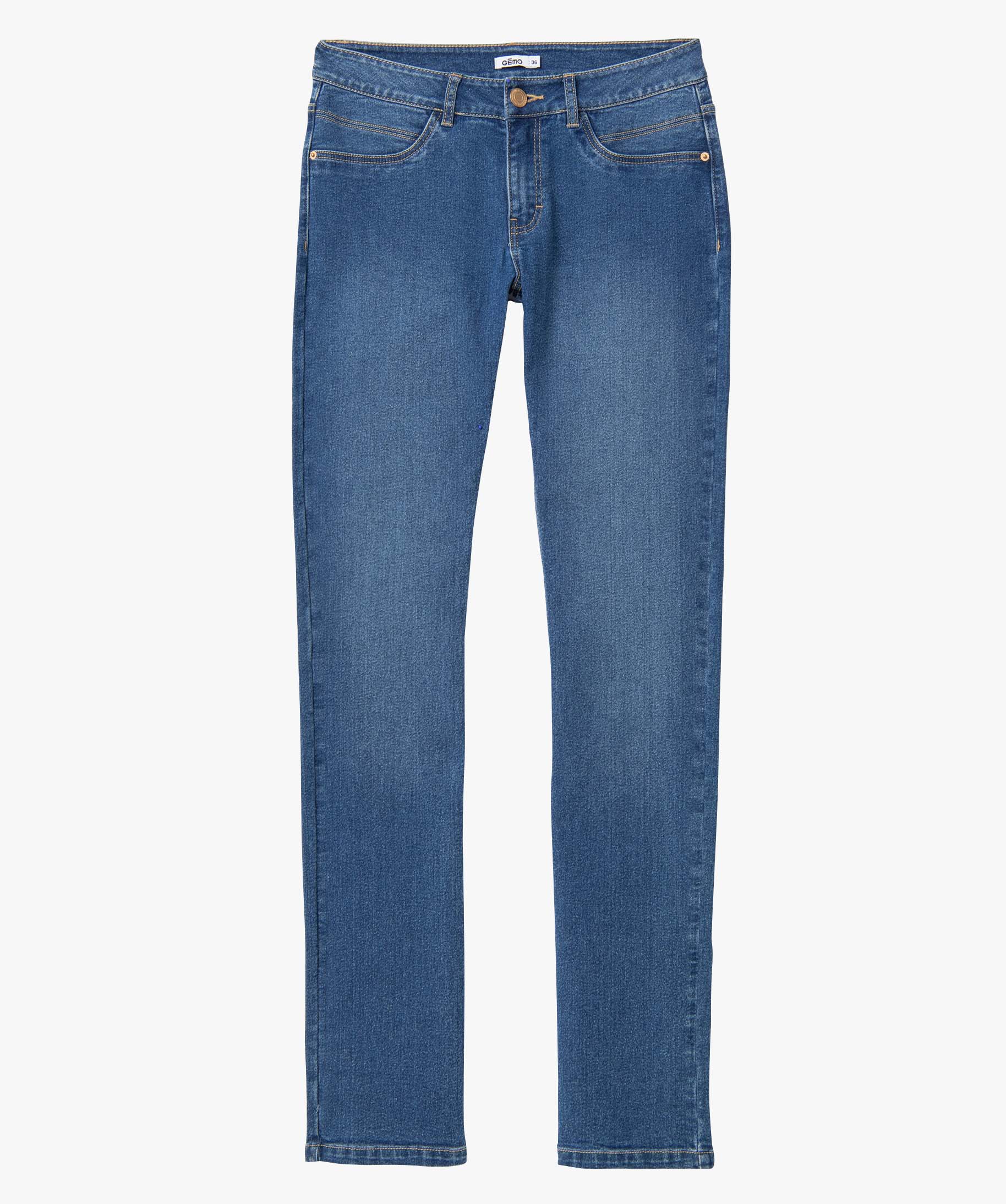 Jean femme coupe Regular stretch - L30 stone | GEMO