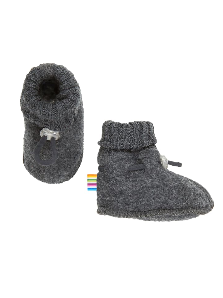 Joha Booties Krabbelschuhe Merino-Wolle in coke melange günstig kaufen