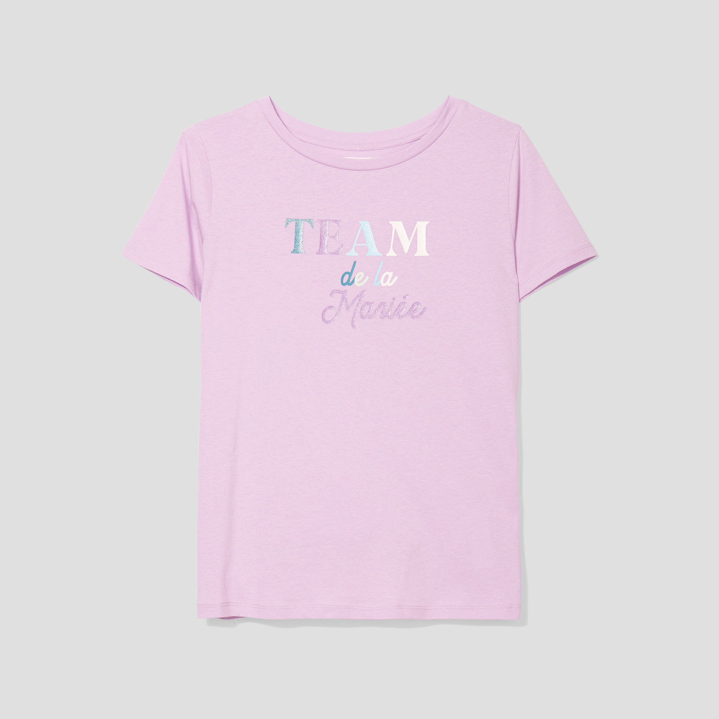 T-shirt à manches courtes mauve femme | Cache Cache