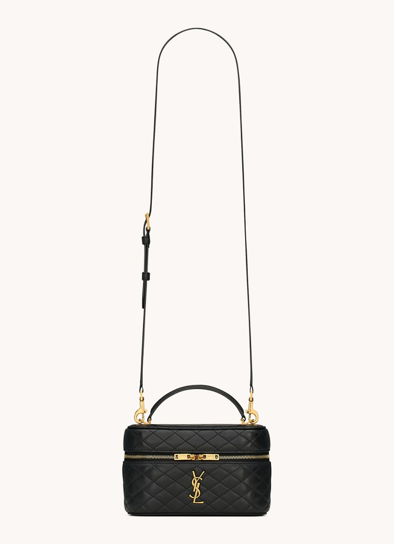 Saint Laurent  Gaby Mini toilettas van quilted lamsleer
