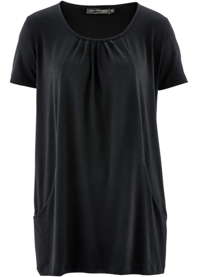 Longshirt mit rundhals Dekollete