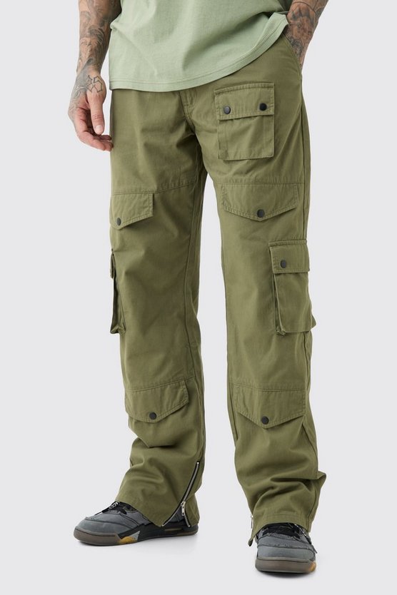 Tall lockere Twill Cargo-Hose