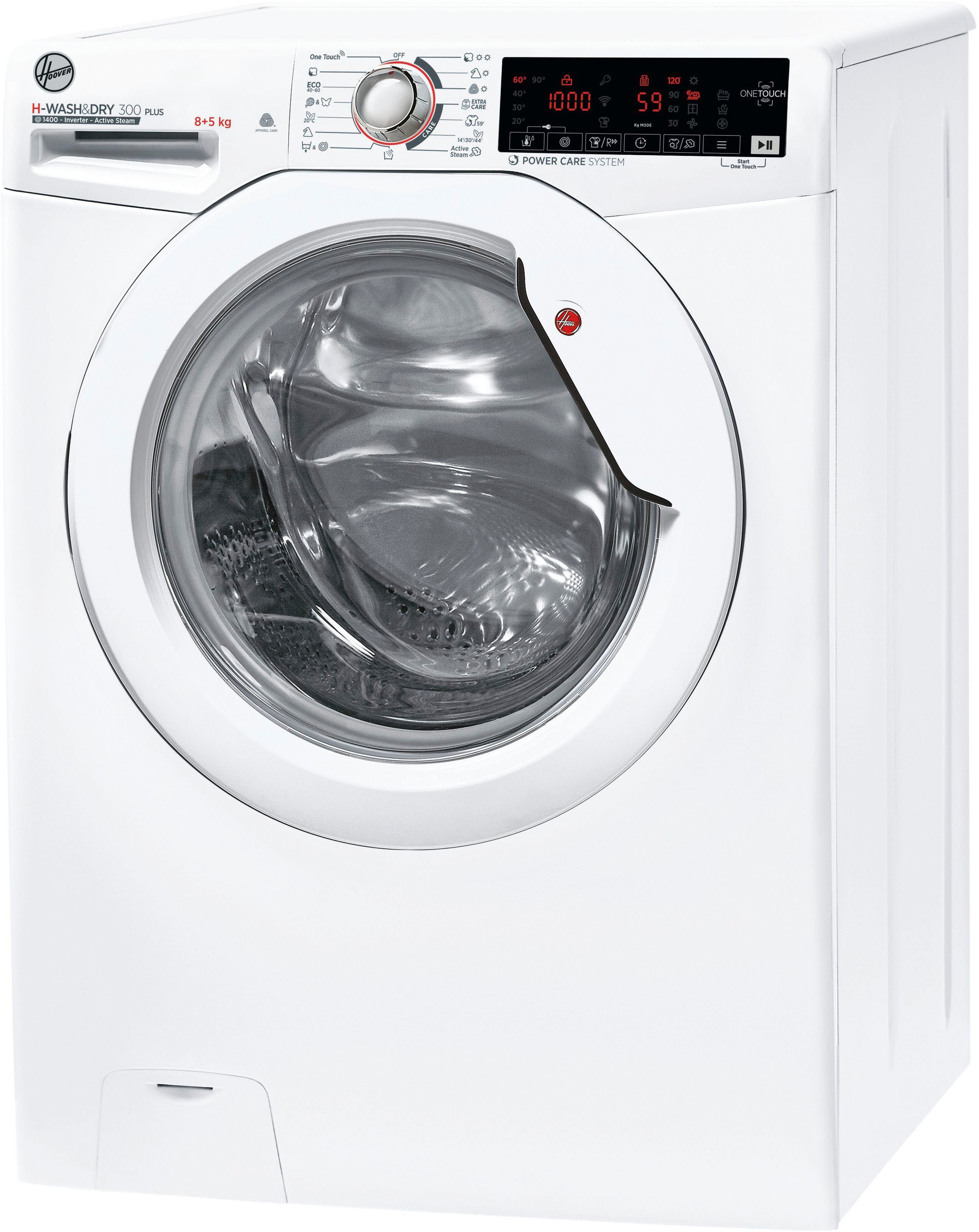 Hoover Waschtrockner H3DS 485TAME/1-S, 8 kg, 5 kg, 1400 U/min
