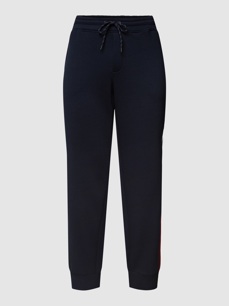 PLUS SIZE Sweatpants mit Label-Details Modell 'Will' in marineblau