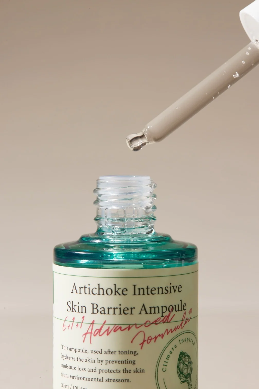 6+1+1 Artichoke Intensive Skin Barrier -ampulli - Kosteuttava kasvoseerumi, Rauhoittava kasvoseerumi, Uudistava hoito