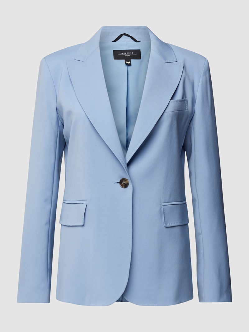 Blazer mit Knopfverschluss Modell 'VALDA' in hellblau