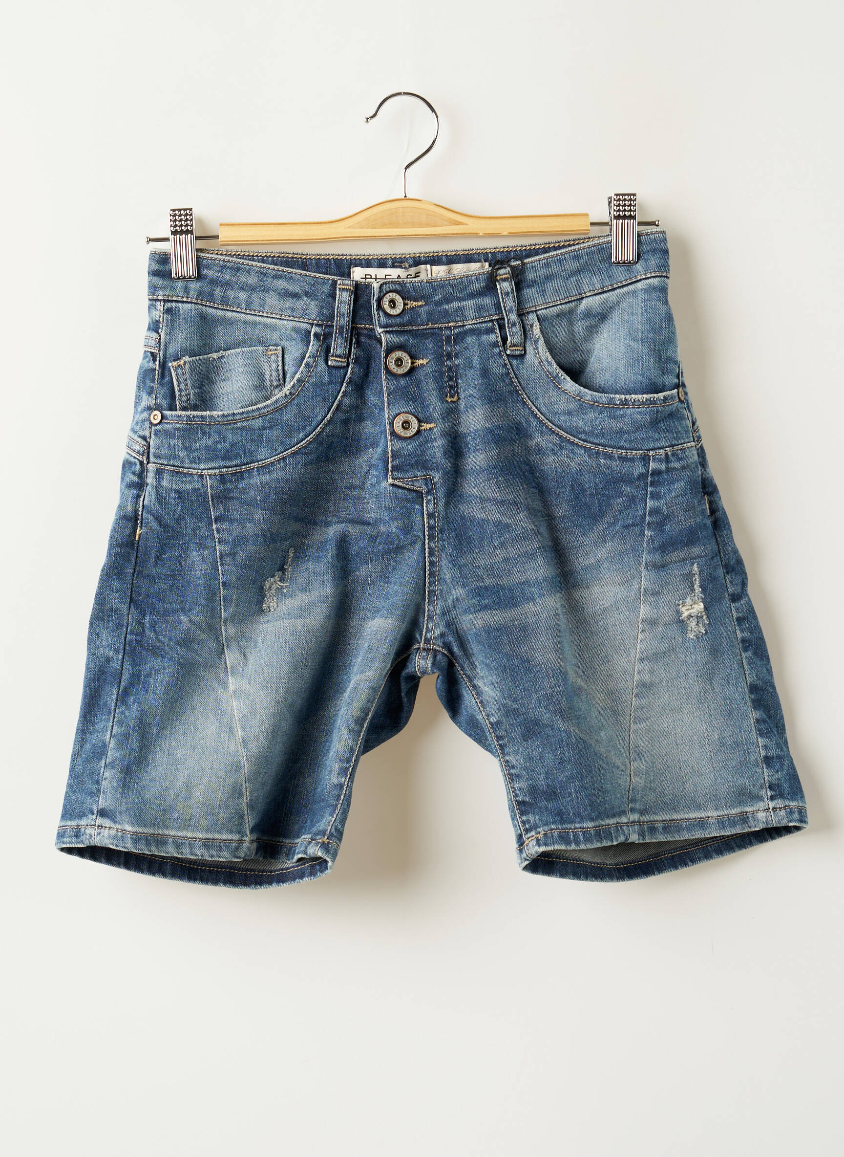 Please Shorts 1 Femme couleur bleu