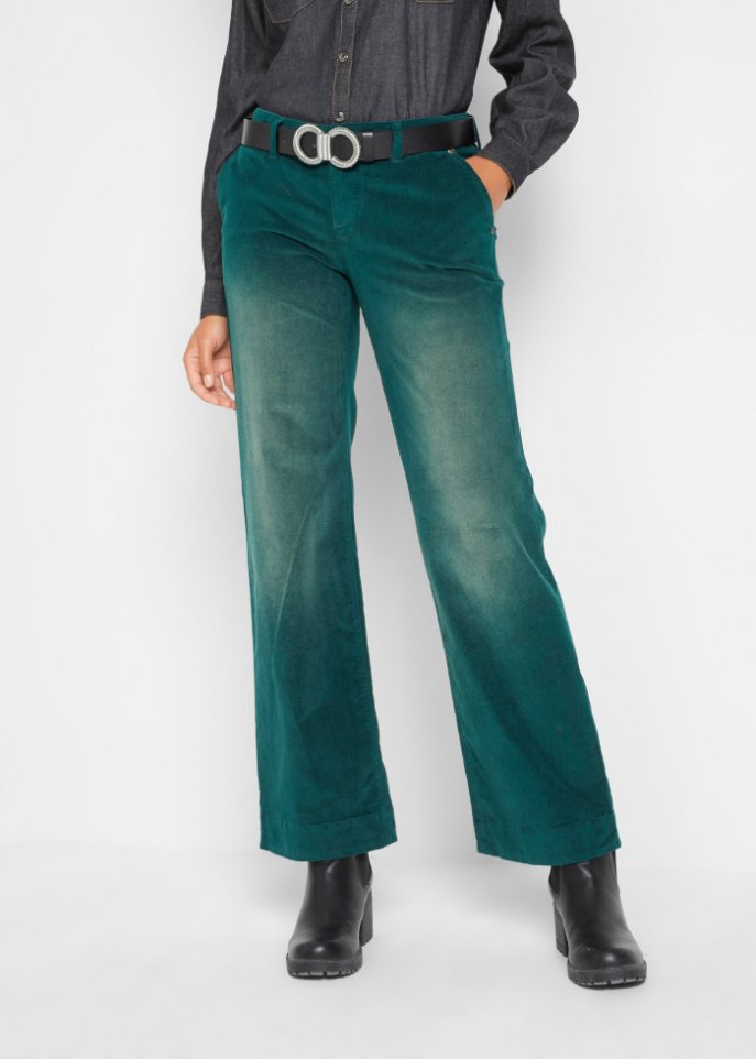 Stretch-Cordhose, Wide