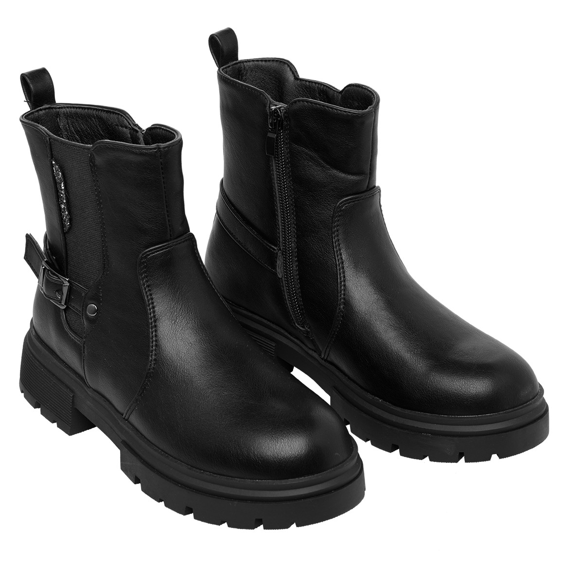 Mädchen Chelsea-Boots mit Zierschnalle