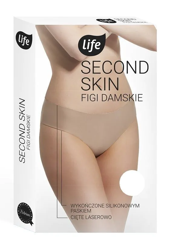 Женске силиконске гаћице Life, резане ласером, величина S, црне боје
