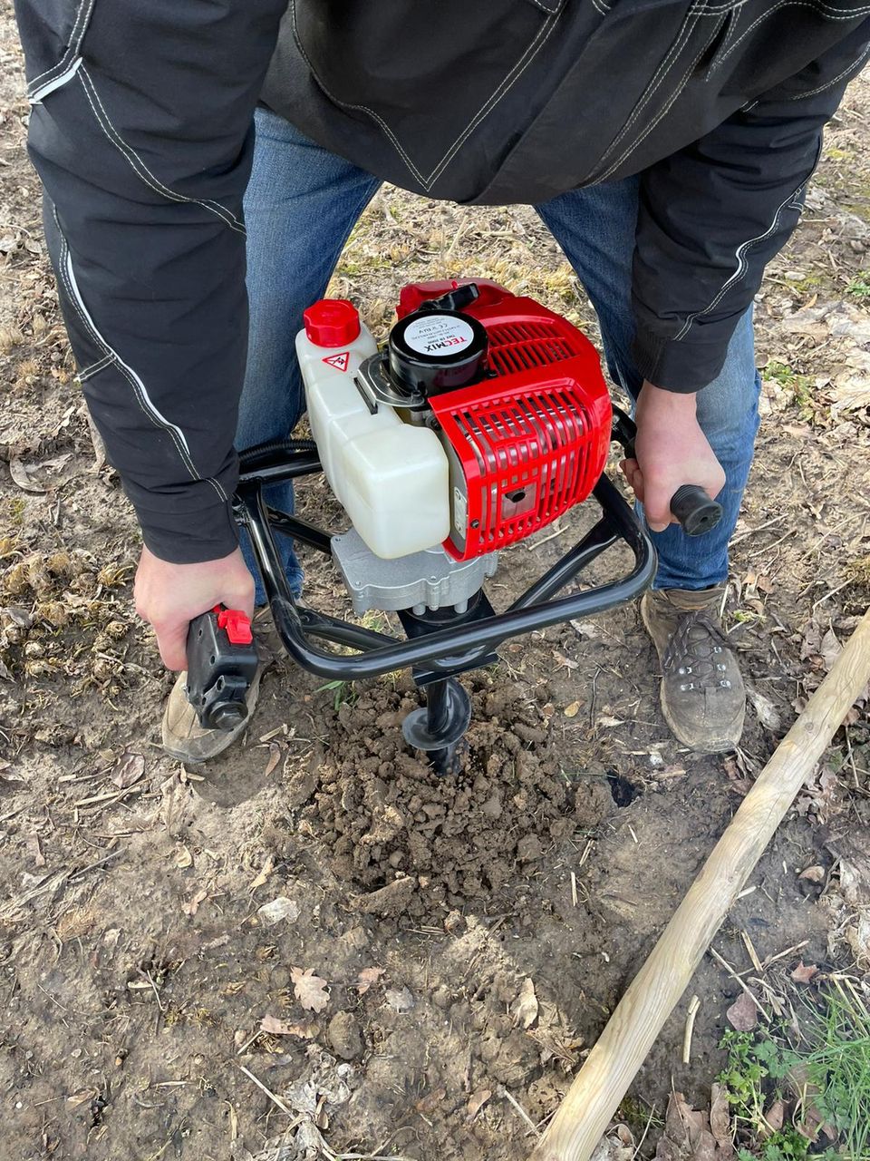 TECMIX ERDBOHRER EB 2000 [2,0 PS] - 2-TAKT, 51,7 CM³, 1,2 L, INKL. 100 MM ERDBOHRER