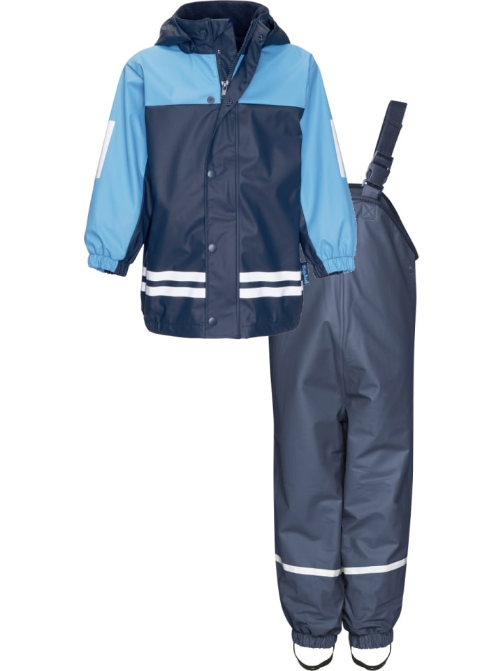 Playshoes Regen-Anzug mit Fleece-Futter in Marine günstig kaufen