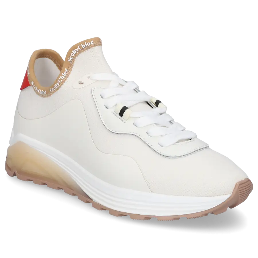 SEE BY CHLOÉ - Sneaker low SB38181A Kalbsleder - weiß