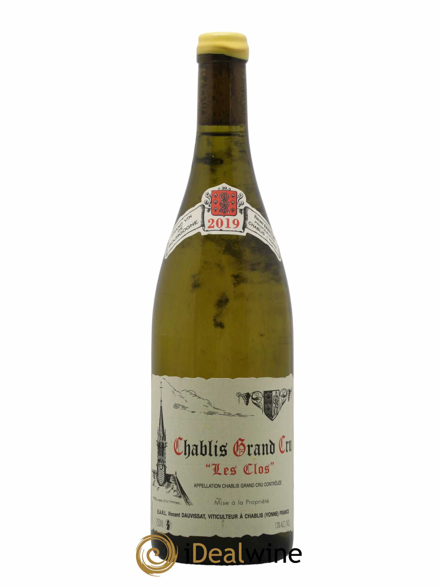 Chablis Grand Cru Les Clos Vincent Dauvissat (Domaine)  2019 - Lot de 1 Bouteille