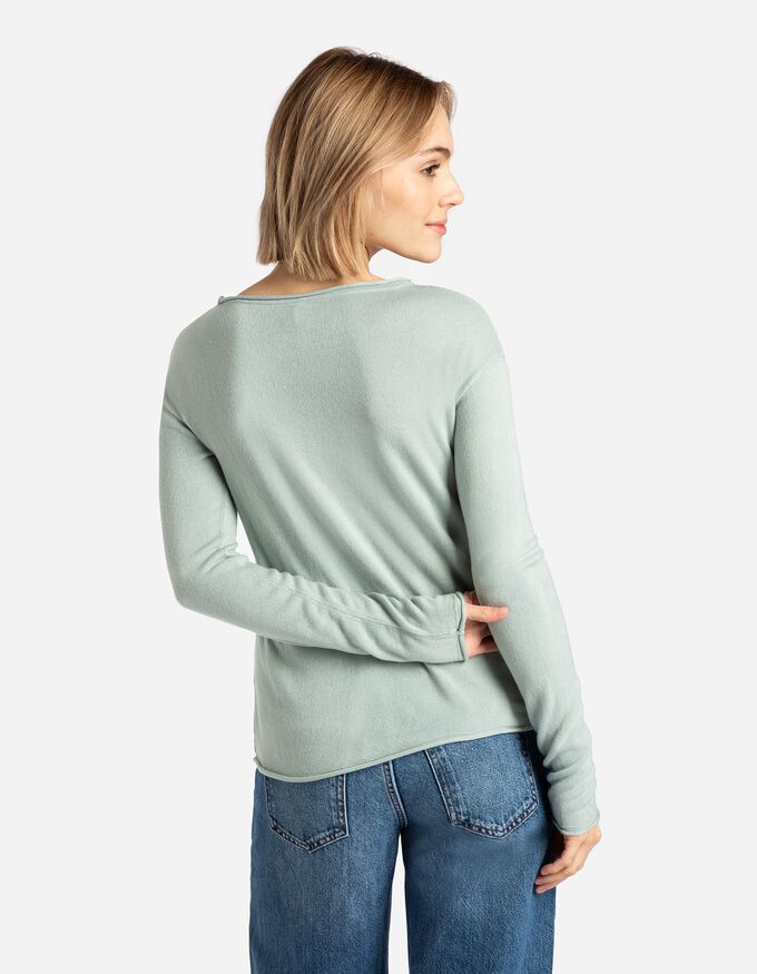 Strickpullover - Gerollte Abschlüsse