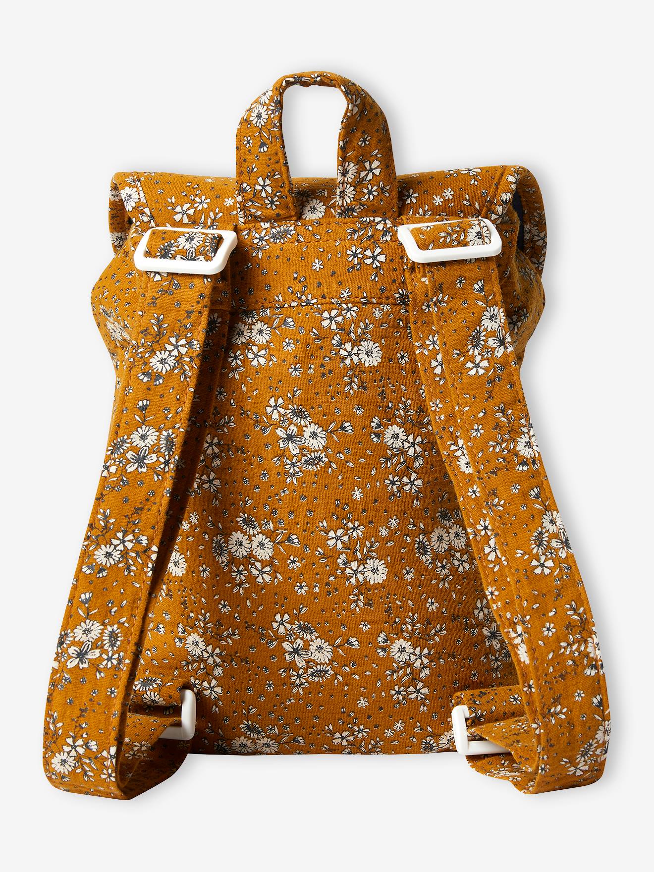 Vertbaudet Mädchen Blumen-Tasche, personalisierbar - camelfarben