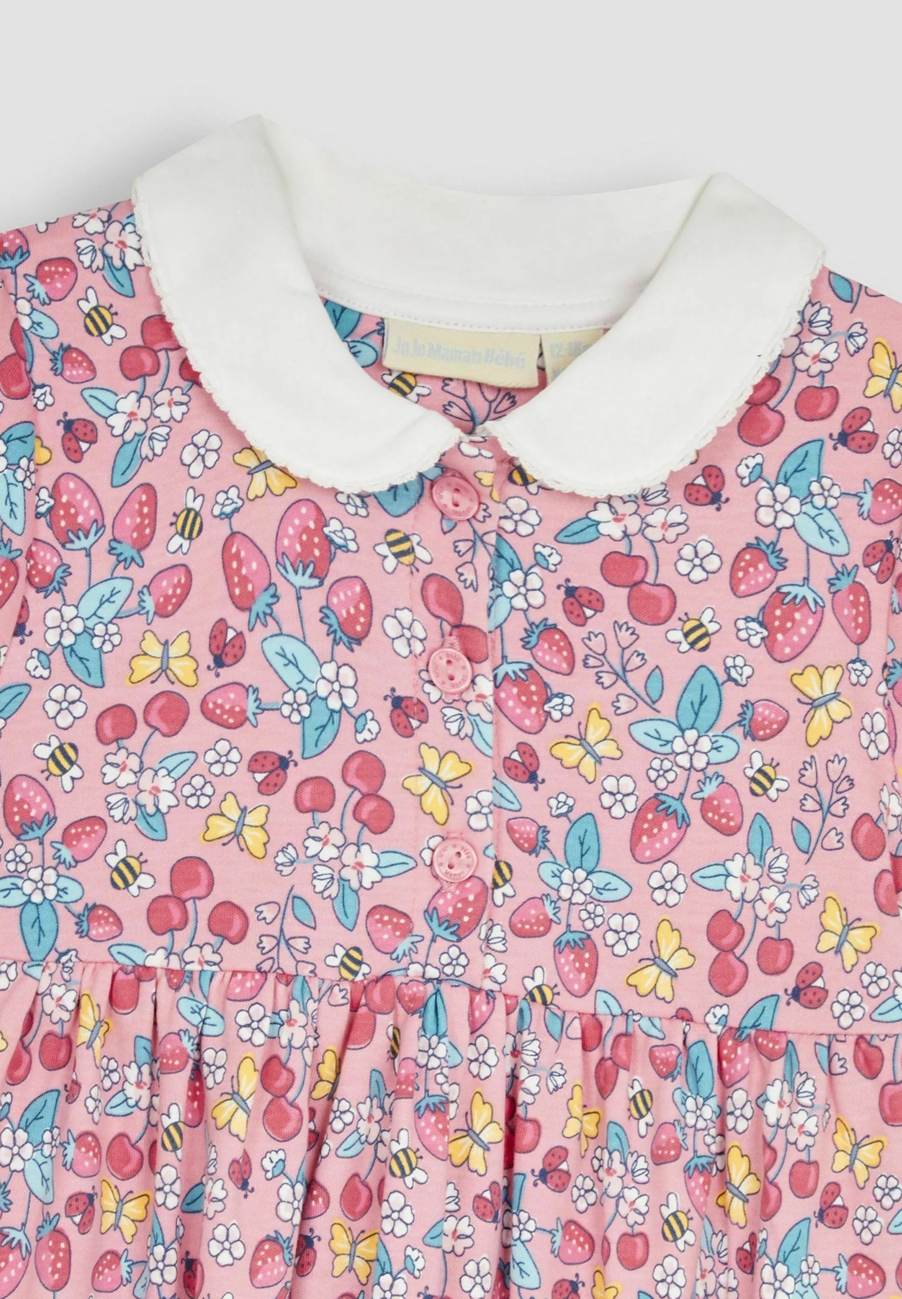 JoJo Maman Bébé GARDEN PETER PAN PET IN POCKET - REGULAR FIT - Vestido de jersey
