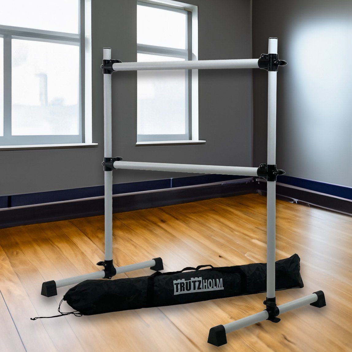 TRUTZHOLM Trainingsstation Ballettstange höhenverstellbar von 11-120 cm Ballett Stange für zuhaus