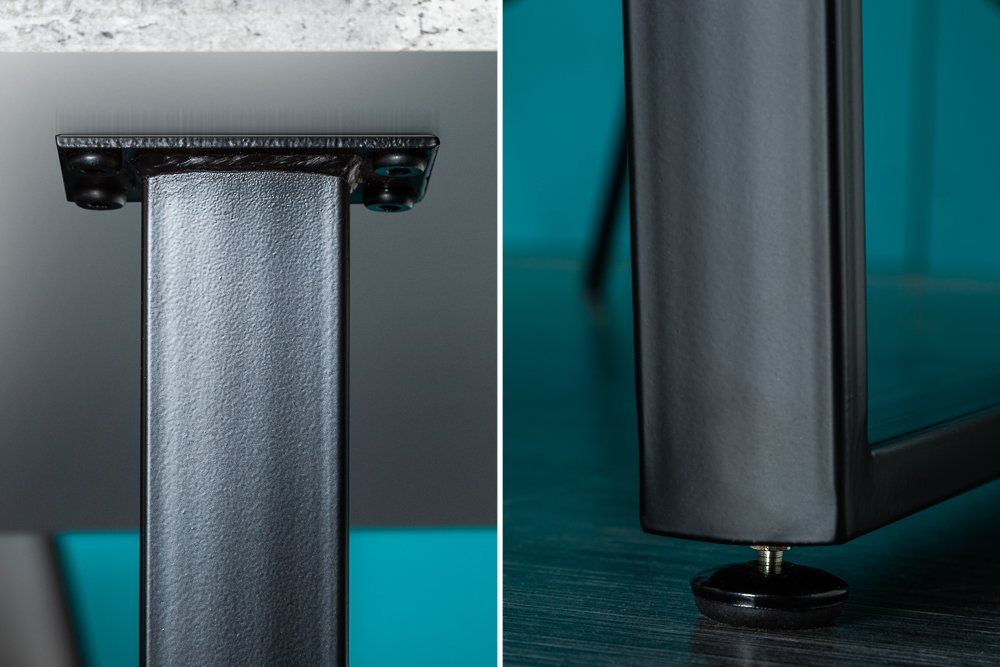 riess-ambiente Esstisch LOFT 160cm grau, Beton-Optik · Kufen-Gestell · Küchentisch · Industrial Design