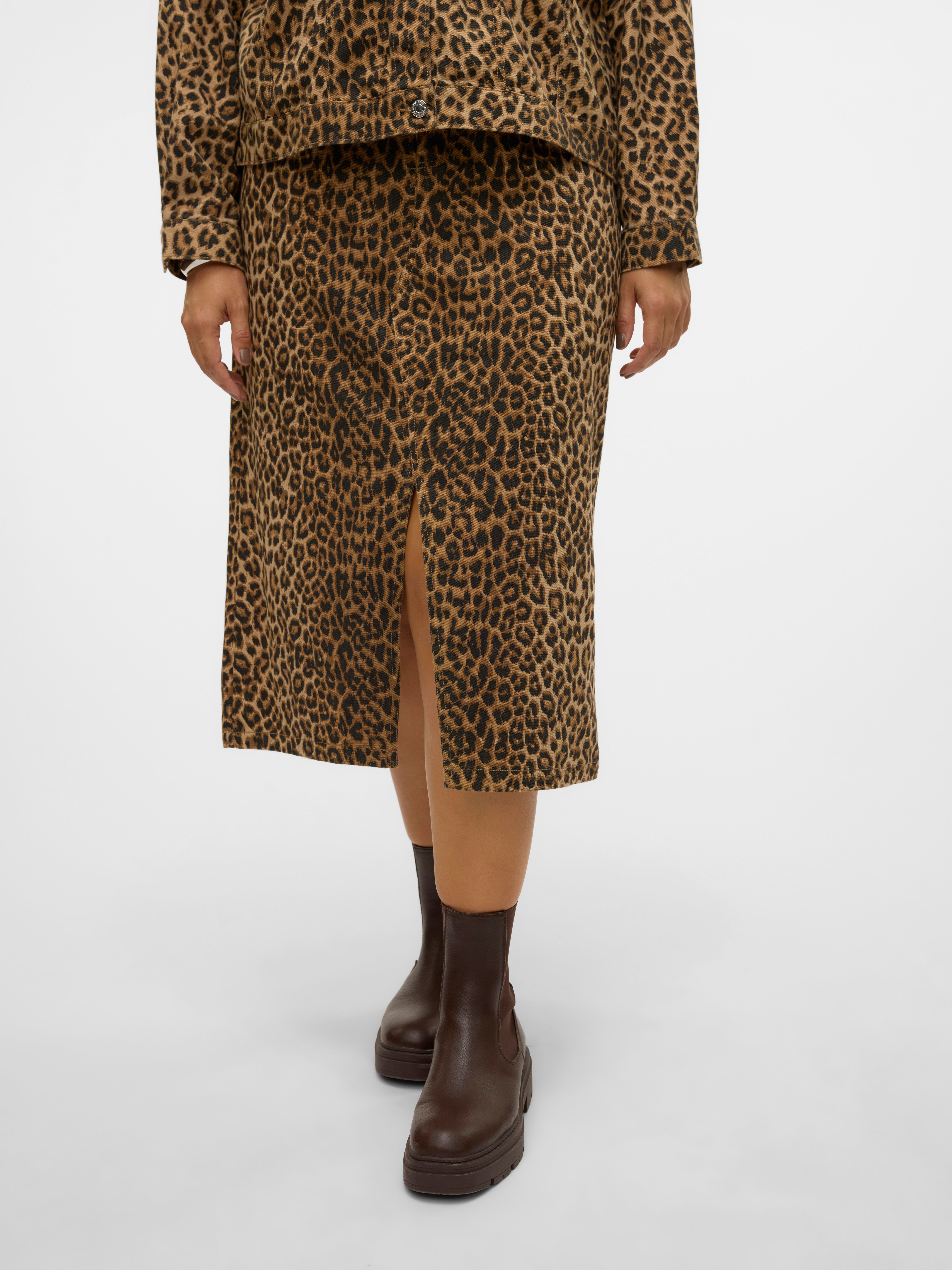 VMCVERI Hohe Taille Langer Rock