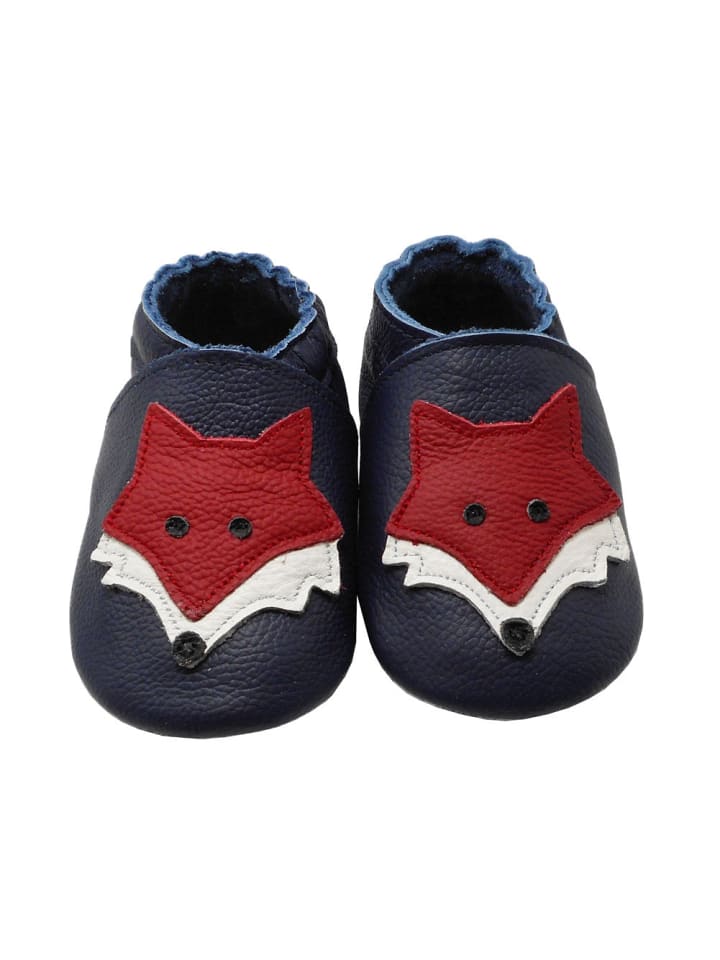 Yalion Leder-Krabbelschuhe 