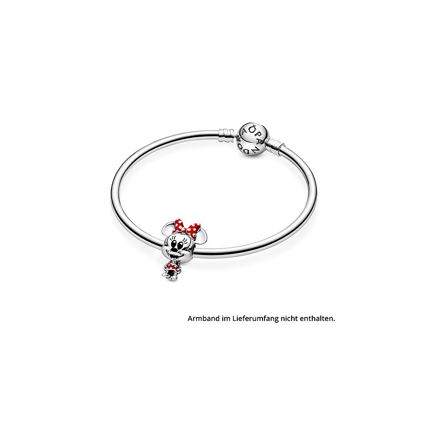 Pandora Charm x Pandora Minnie Maus Gepunktetes Kleid und Schleife