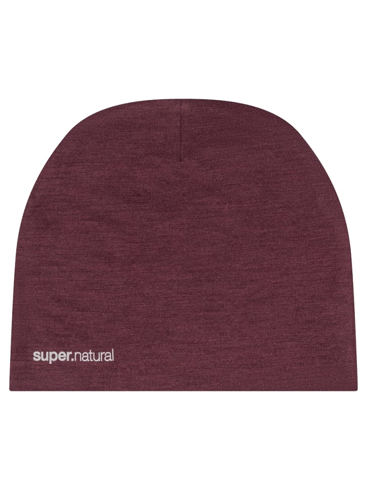 super.natural Merino Mütze EVERYDAY HAT in rot günstig kaufen onesize