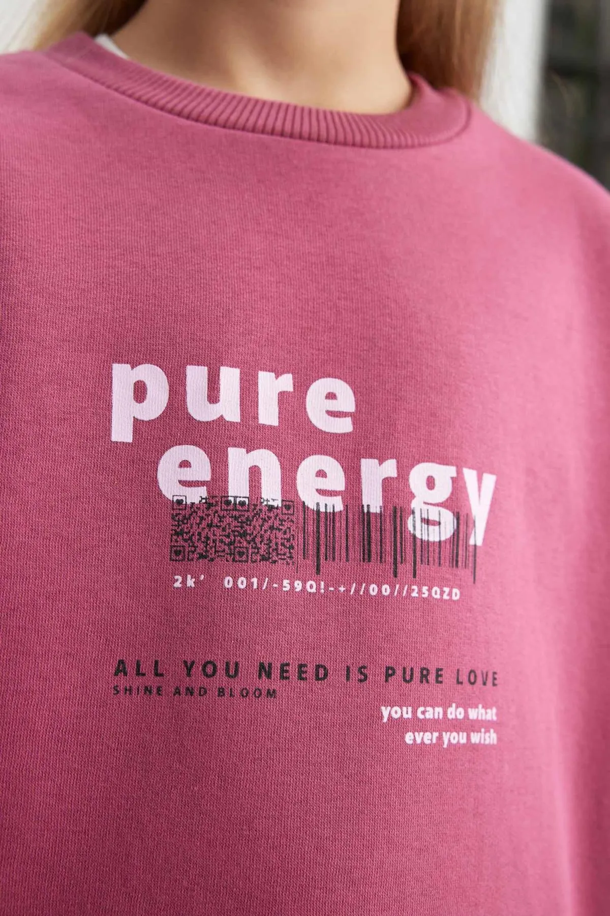 DeFacto  Dickes Mädchen-Sweatshirt in Oversize-Passform mit Rundhalsausschnitt und weicher, flauschiger Innenseite