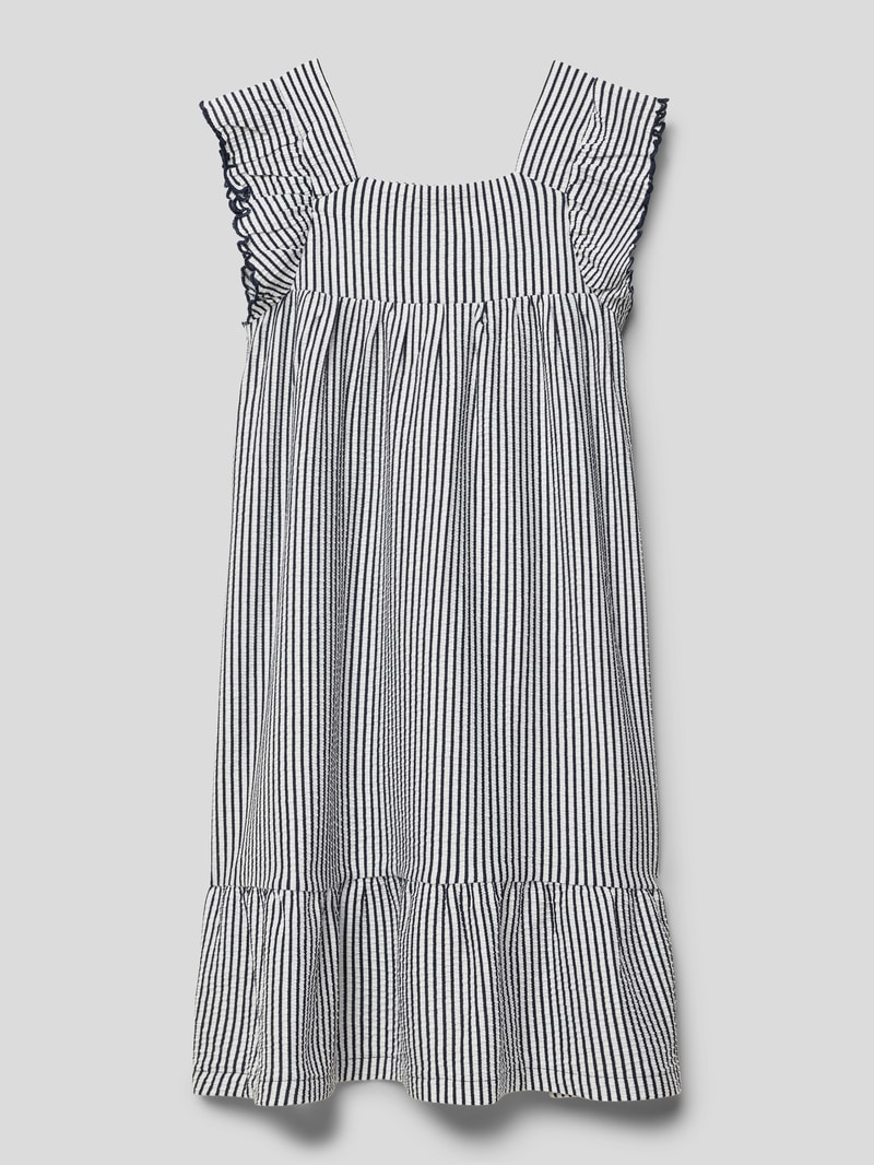 Kleid mit Streifenmuster in offwhite