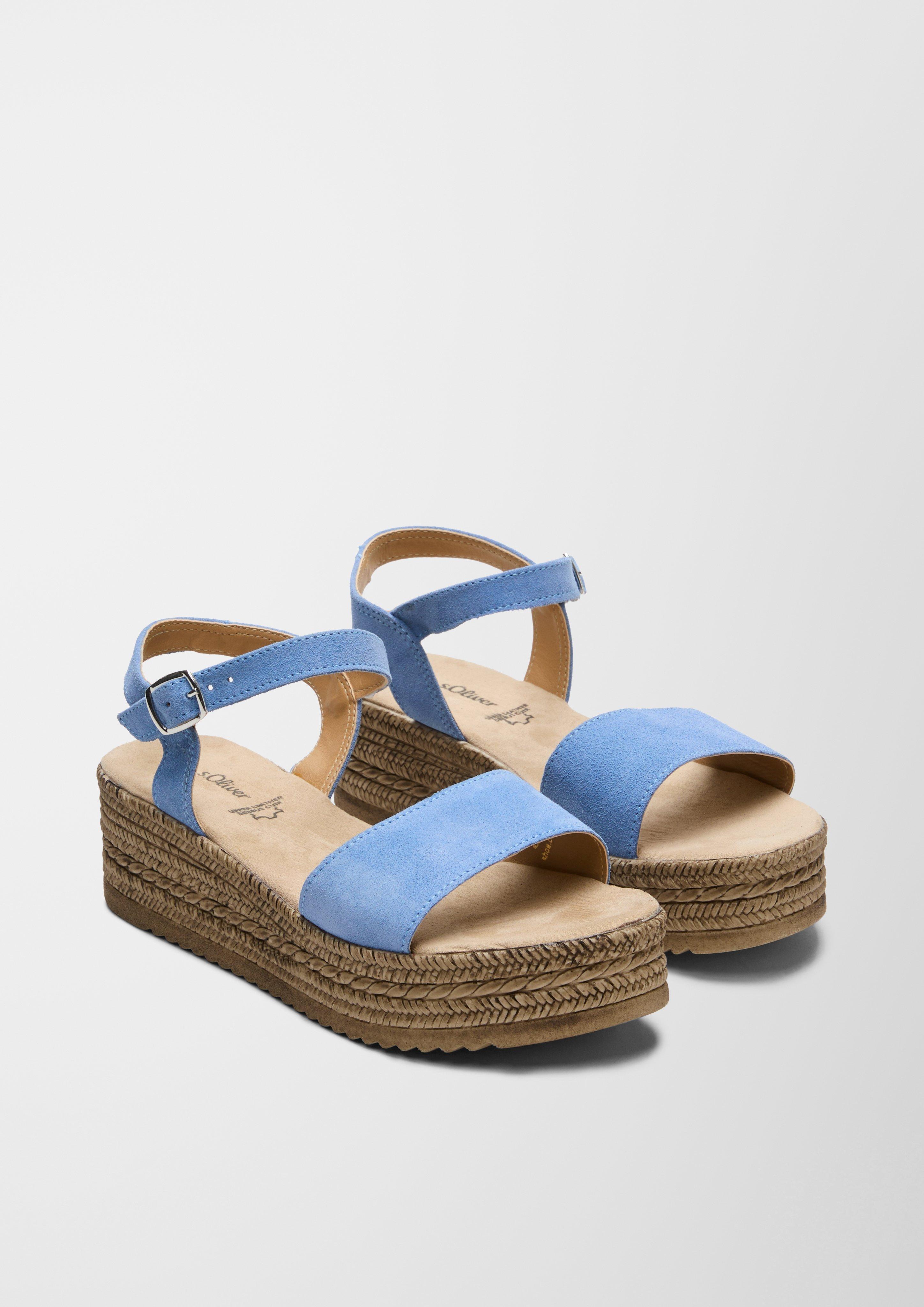 Plateau-Sandalen aus Leder  6007708-800