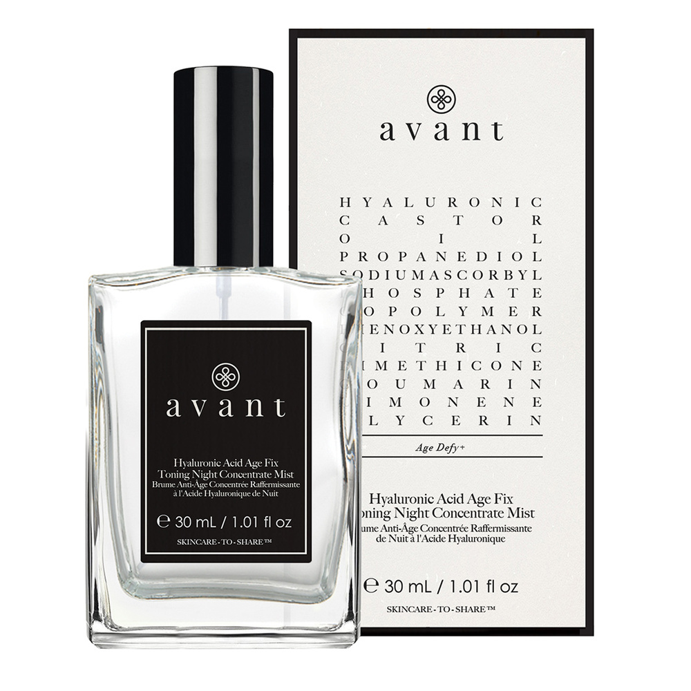 Avant Skincare Brume Anti-Âge Concentrée Raffermissante à l'Acide Hyaluronique de Nuit Hydratants et Mists Primer
