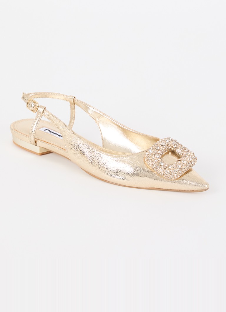 Dune London Confidence slingback with rhinestones