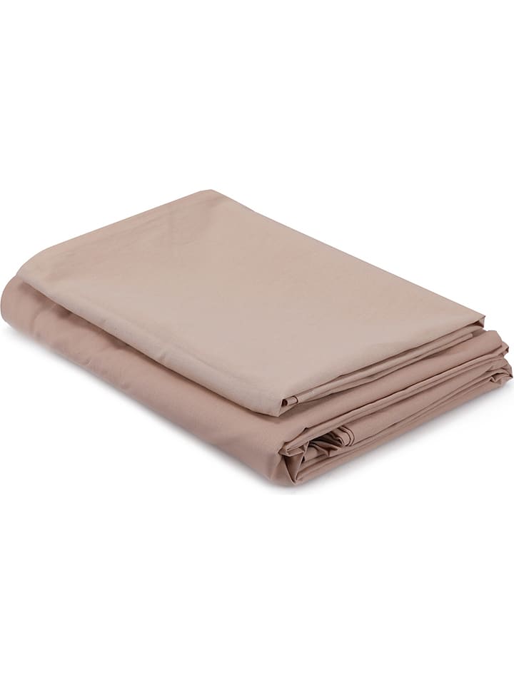 Colorful Cotton Renforcé-Bettwäsche-Set in Beige günstig kaufen