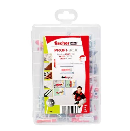 Kołki rozporowe Fischer 548861 Profi-Box DuoLine ze śrubami