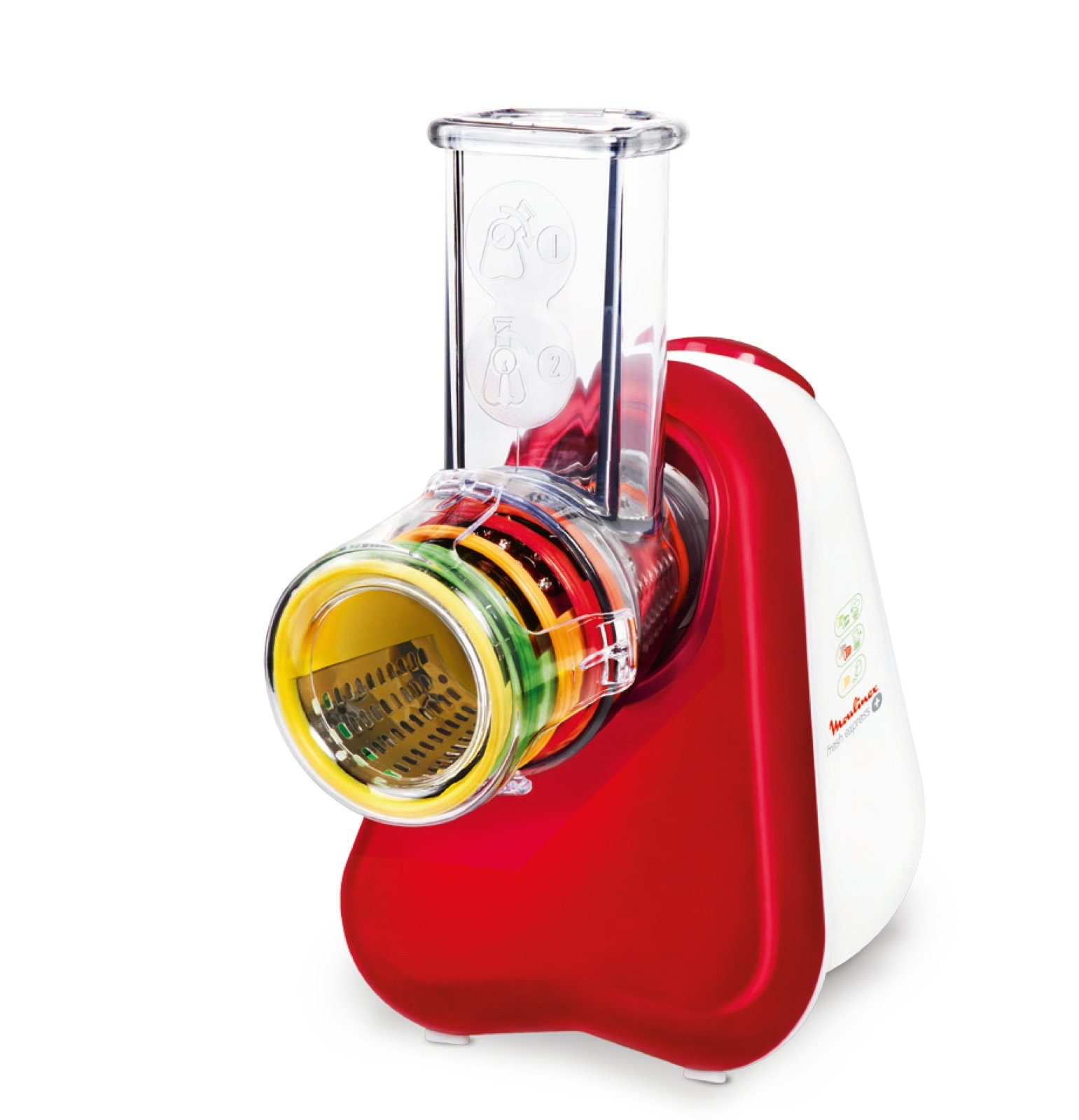 Moulinex Zerkleinerer Fresh Express Plus DJ756G elektrische Reibe 200 Watt, 2000 W