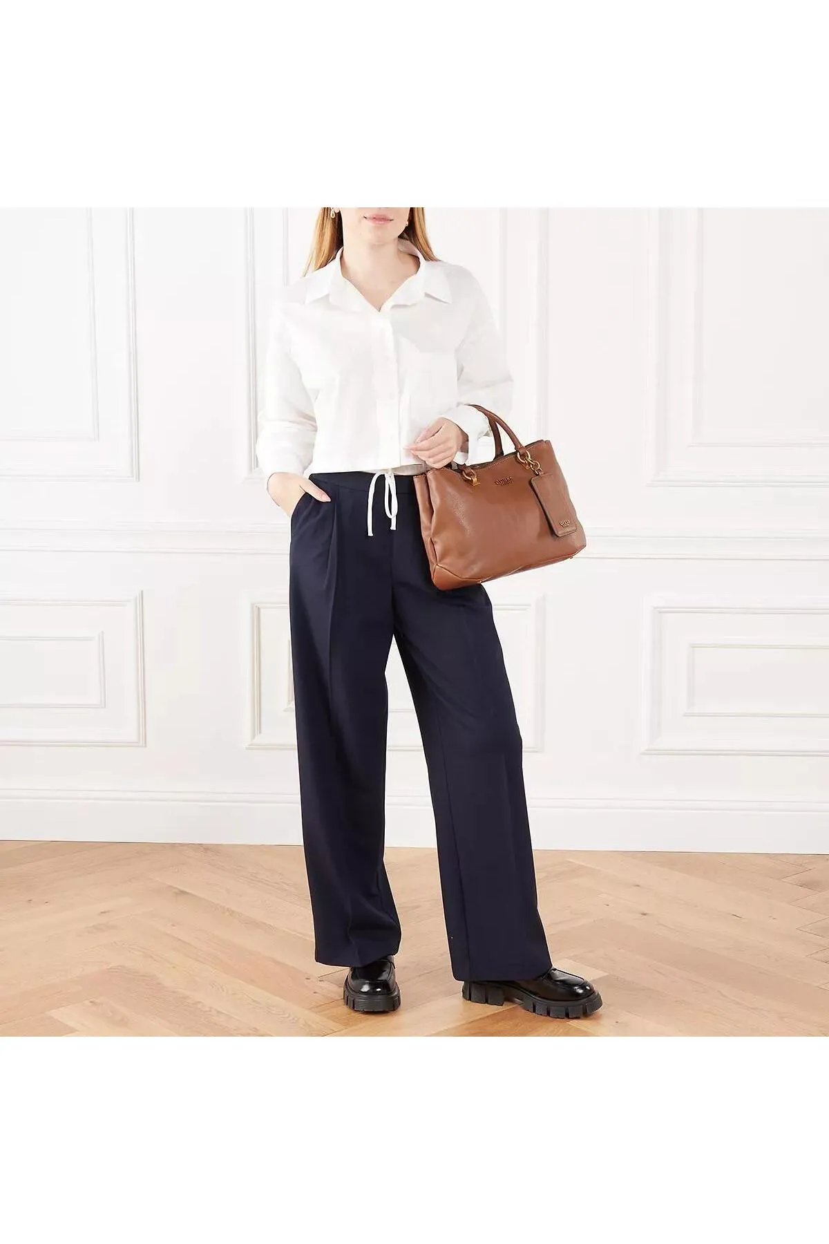 Guess  Arja Luxus Satchel Cognac