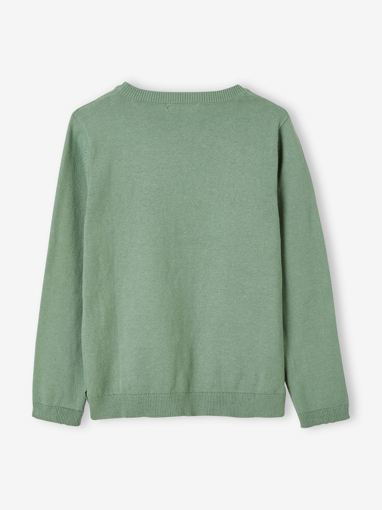 Pull Basics à message détails irisés fille framboise