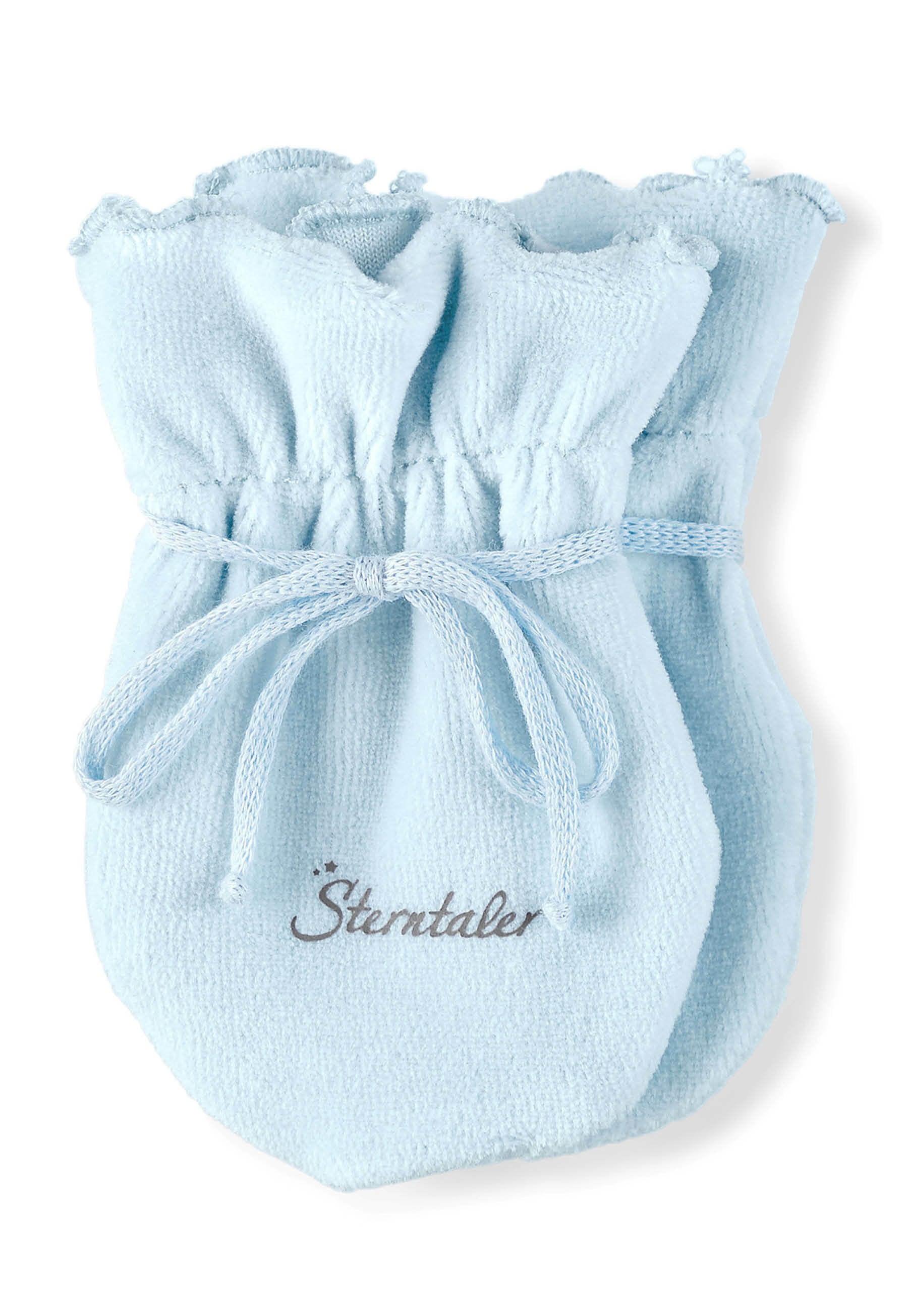 Kratzfäustlinge Baby aus weichem Nickimaterial uni