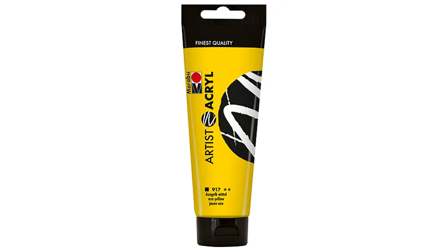 Marabu Artist Acryl, Azogelb mittel 917, 120 ml 120 ml