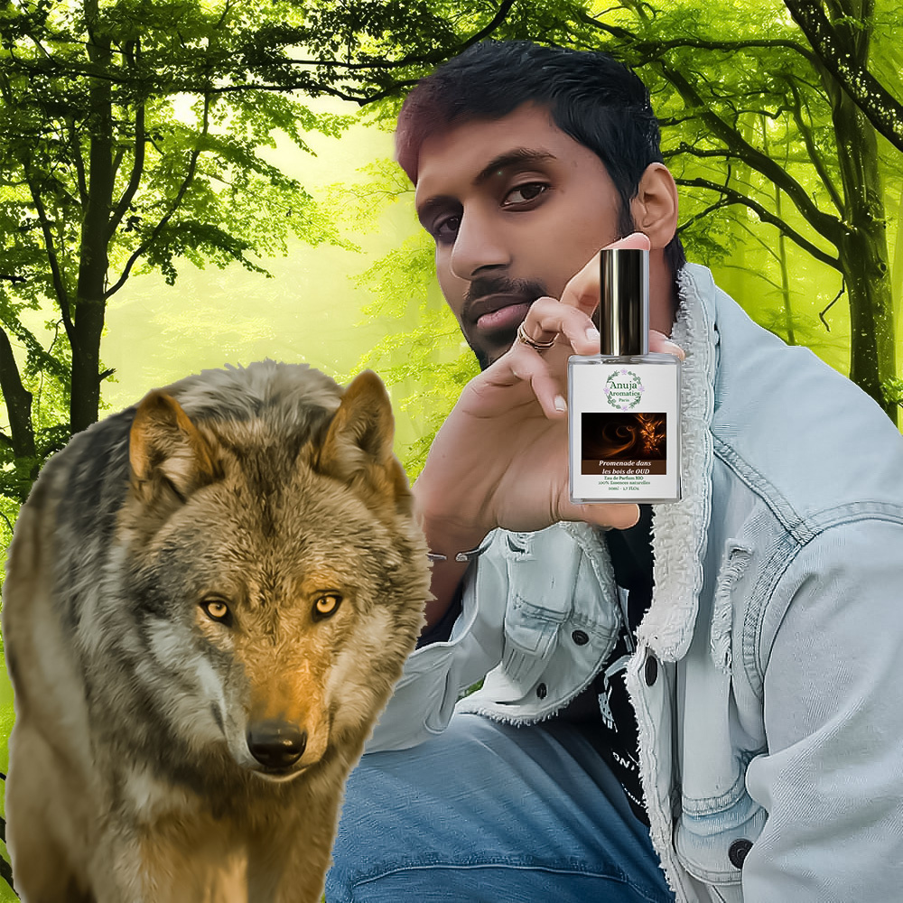 anuja aromatics Promenade dans les Bois de Oud Eau de Parfum Bio aux Essences 100 % Naturelles