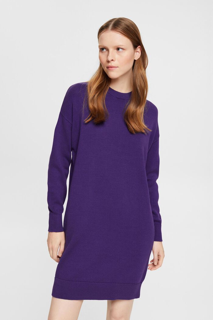Strickkleid, 100 % Baumwolle
