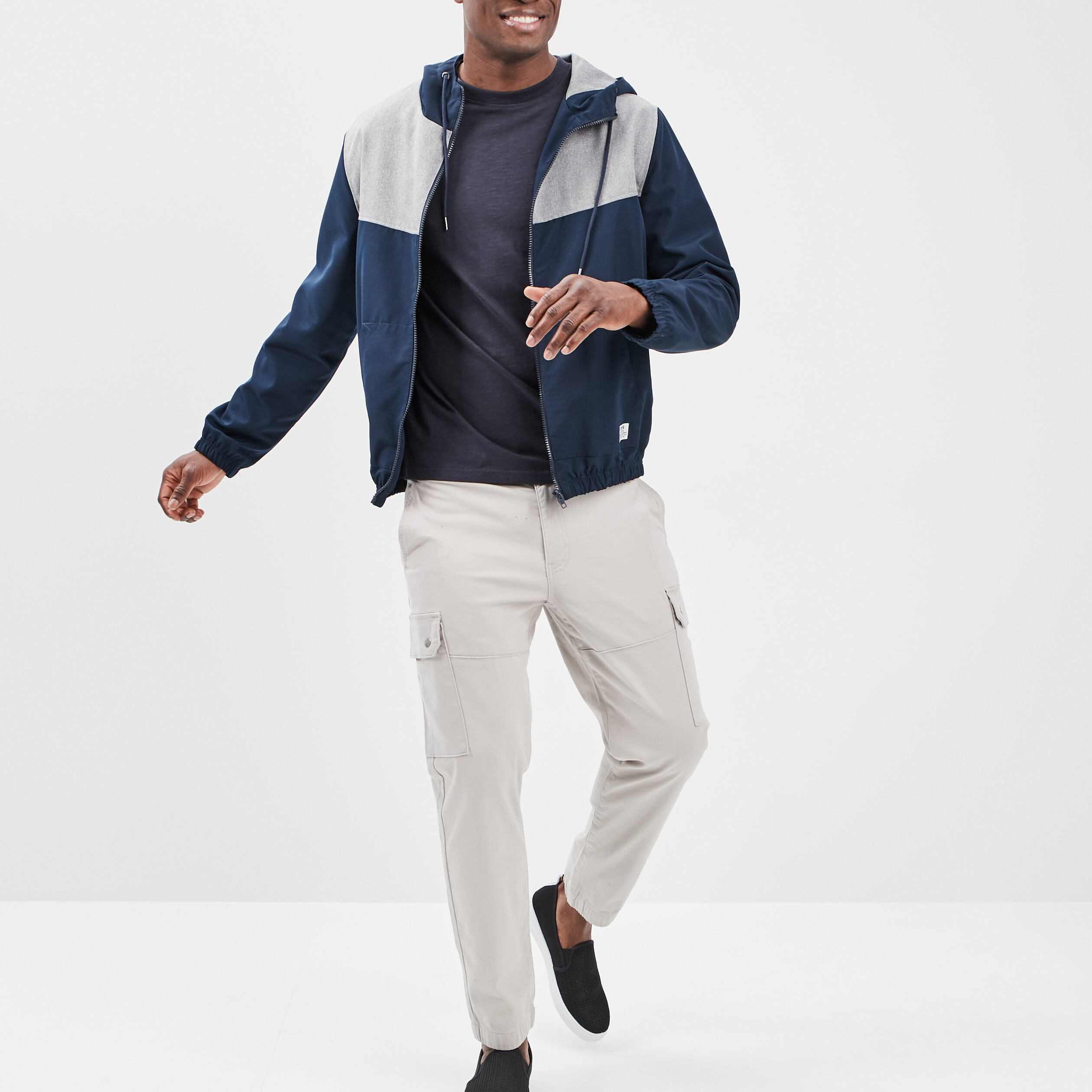 Veste à capuche Creeks bleu marine homme | La Halle