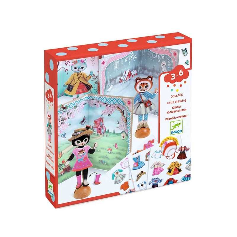 Coffret collage Little dressing Djeco