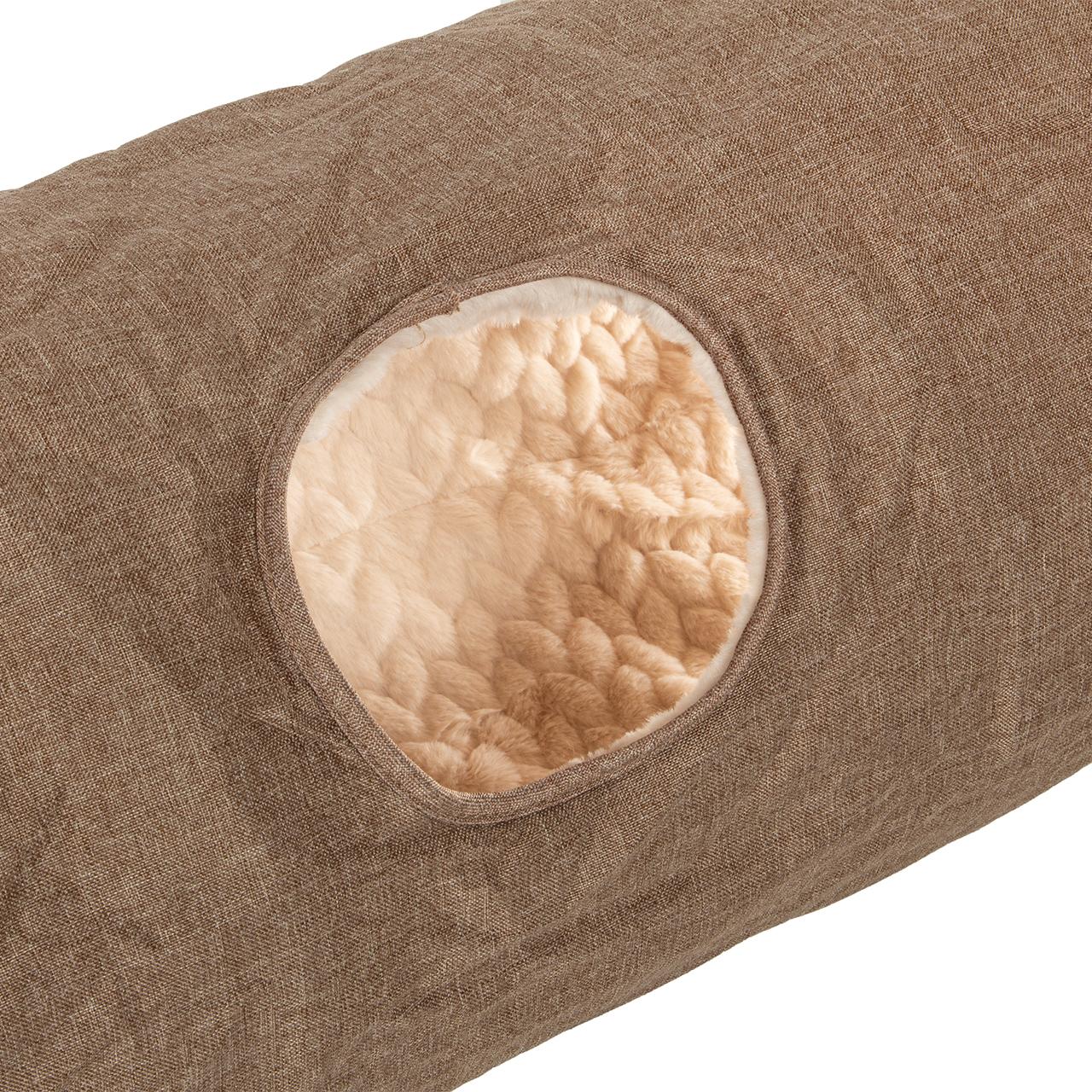 Canadian Cat Company Katzentunnel Canadian Cat Company Katzentunnel XXL mit Kuschelfell beige
